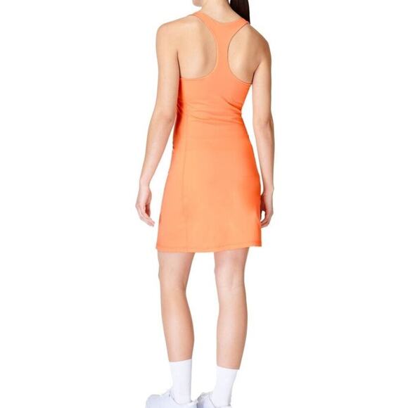 Sweaty Betty Orange Power Workout Racerback Sleeveless Dress Women's Size 8 NWOT - Picture 2 of 7